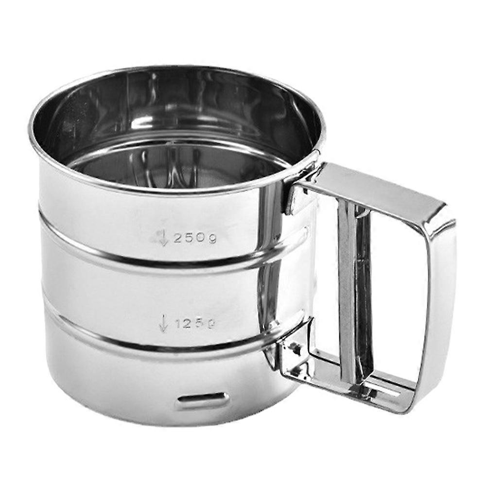 Stainless Steel Sieve Sifting Flour Baking Tools Home Use Silver 1Set