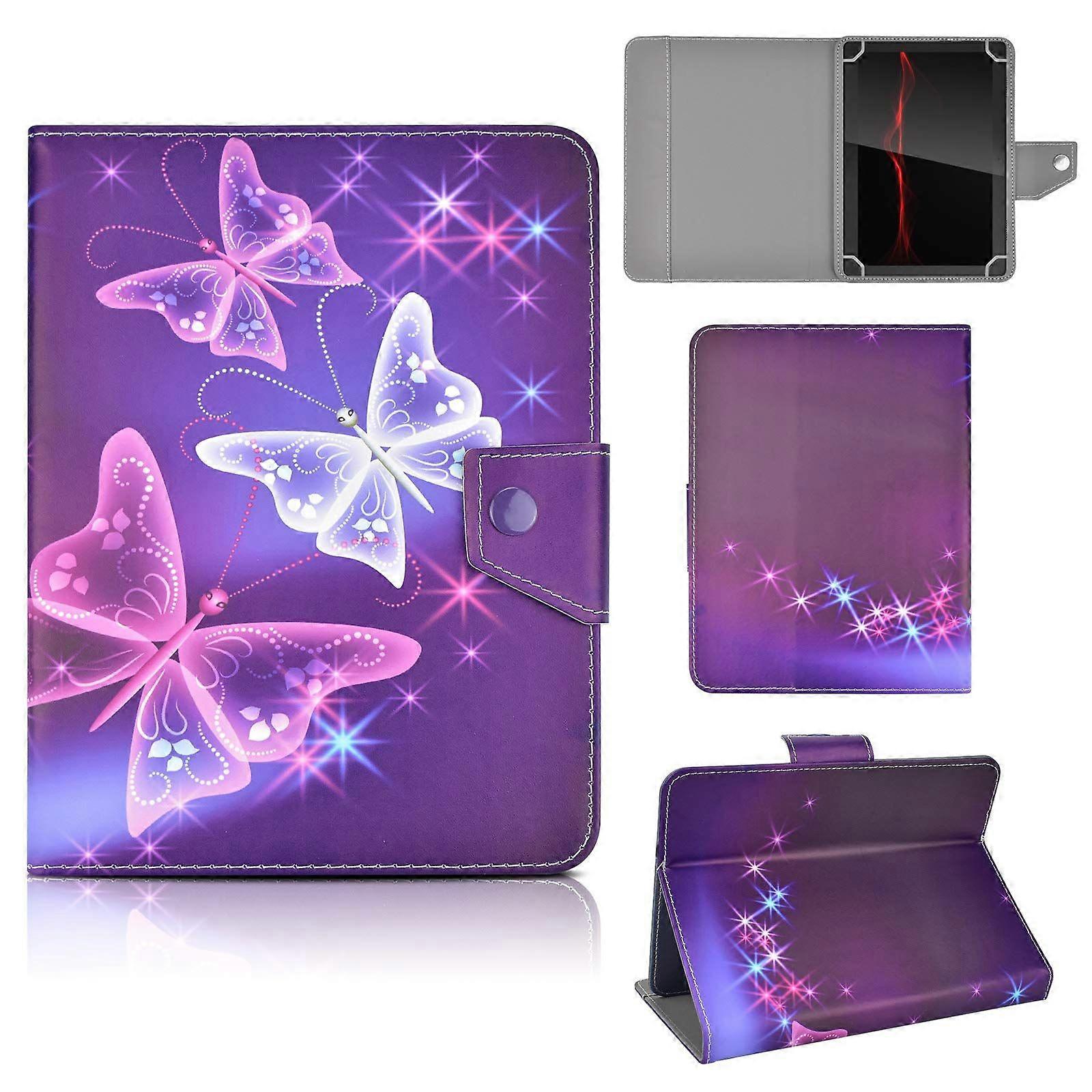 Universal Case for All 10 Inch Tablets, 10.1 Inch Tablet Case, Suitable for All Types of 9.6-10.5 Inch Android/iOS/Windows Tablets (Butterfly)