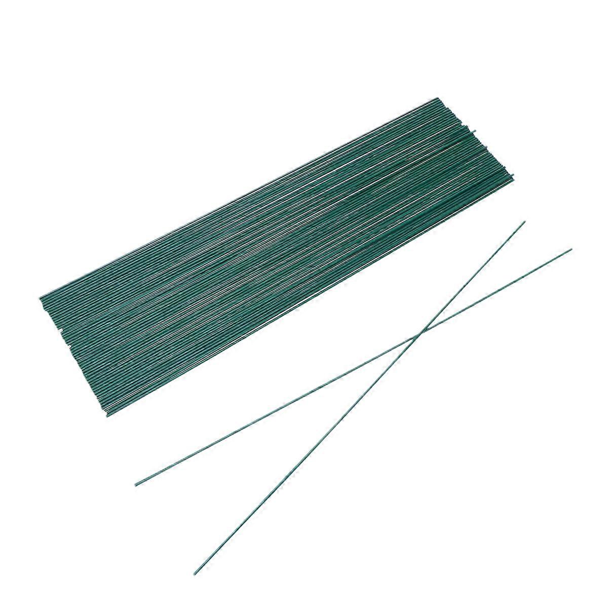 Flower Rod Artificial Flower Stem Dark Green 40x0.2x0.2cm Diy Tools 51Pcs