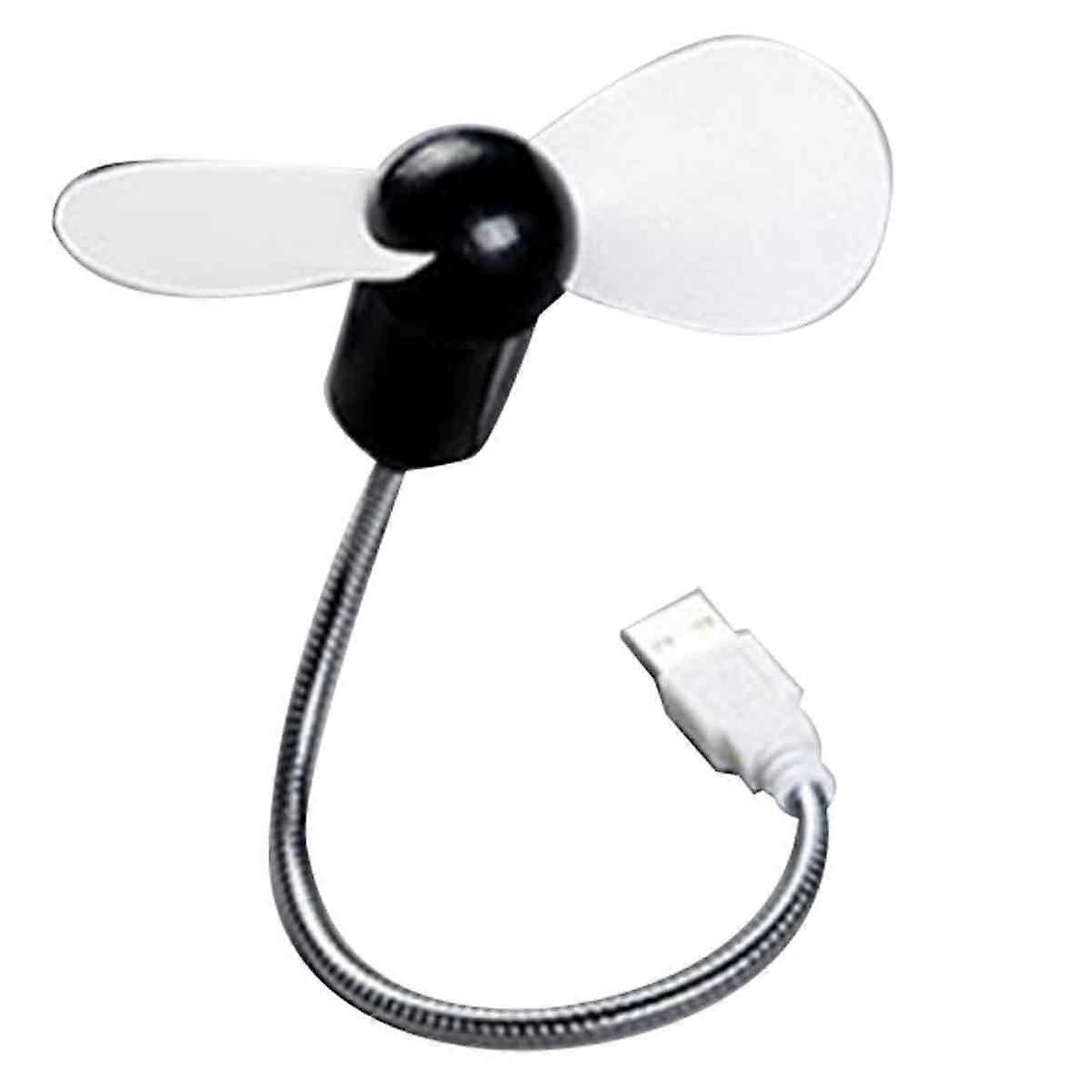 Flexible Portable Mini Small USB Fan Summer Cooler for Laptop Notebook PC Computer (White)
