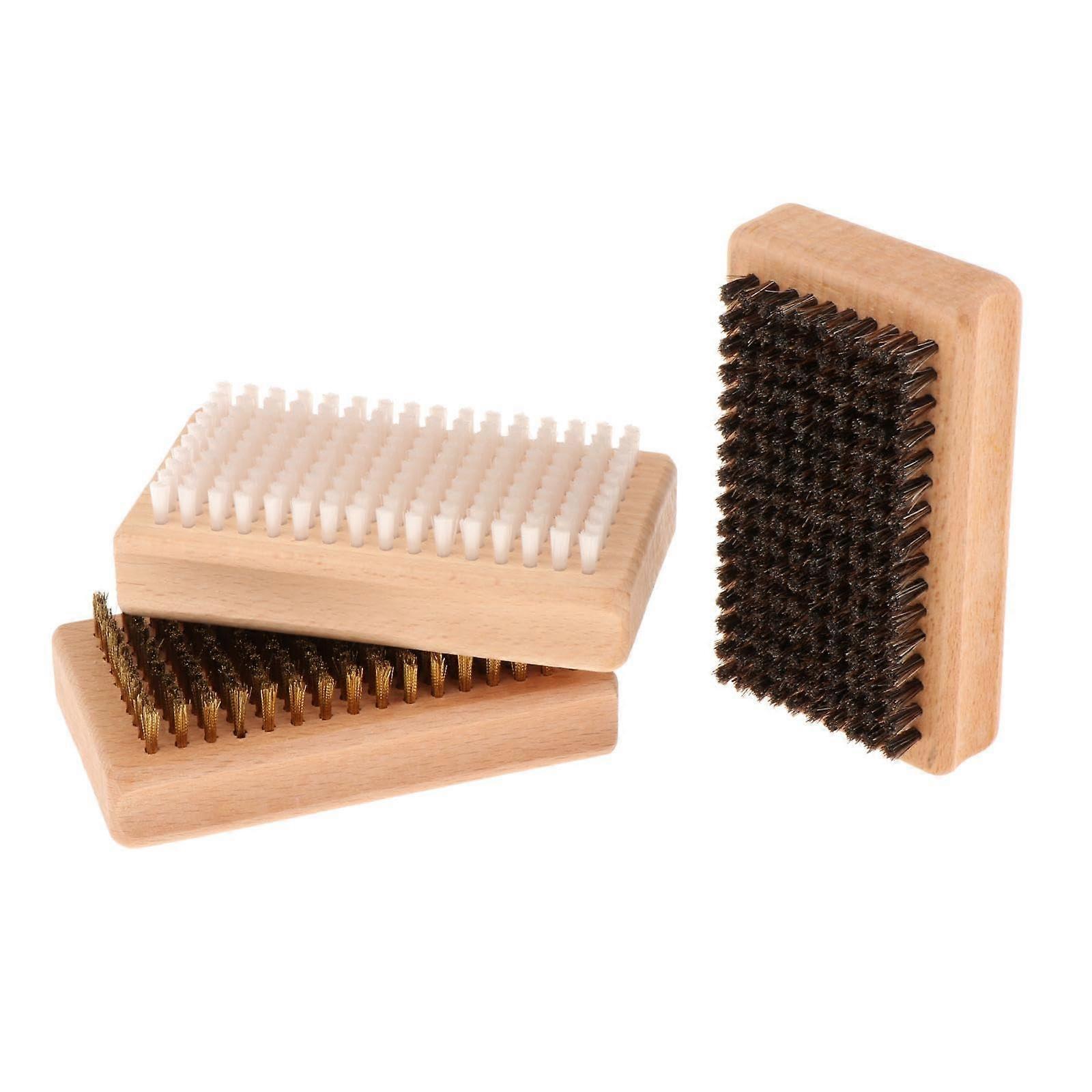 3 Pieces Snowboard Wax Brush Set, Ski Wax Brush, Comfortable Nylon Brush, Practical Ski Board Brush, Ski Brushes for Snowboard Ref: 4024