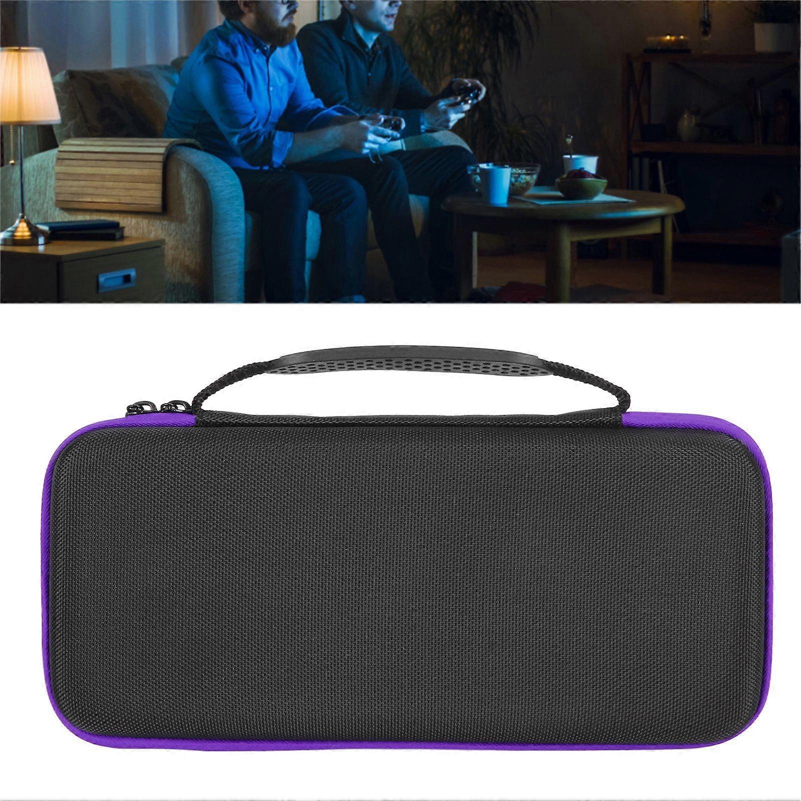 Handheld Game Console Carrying Case EVA Shockproof Portable Storage Bag for ASUS ROG Ally 7 Inch 120Hz Gaming Handheld Purple