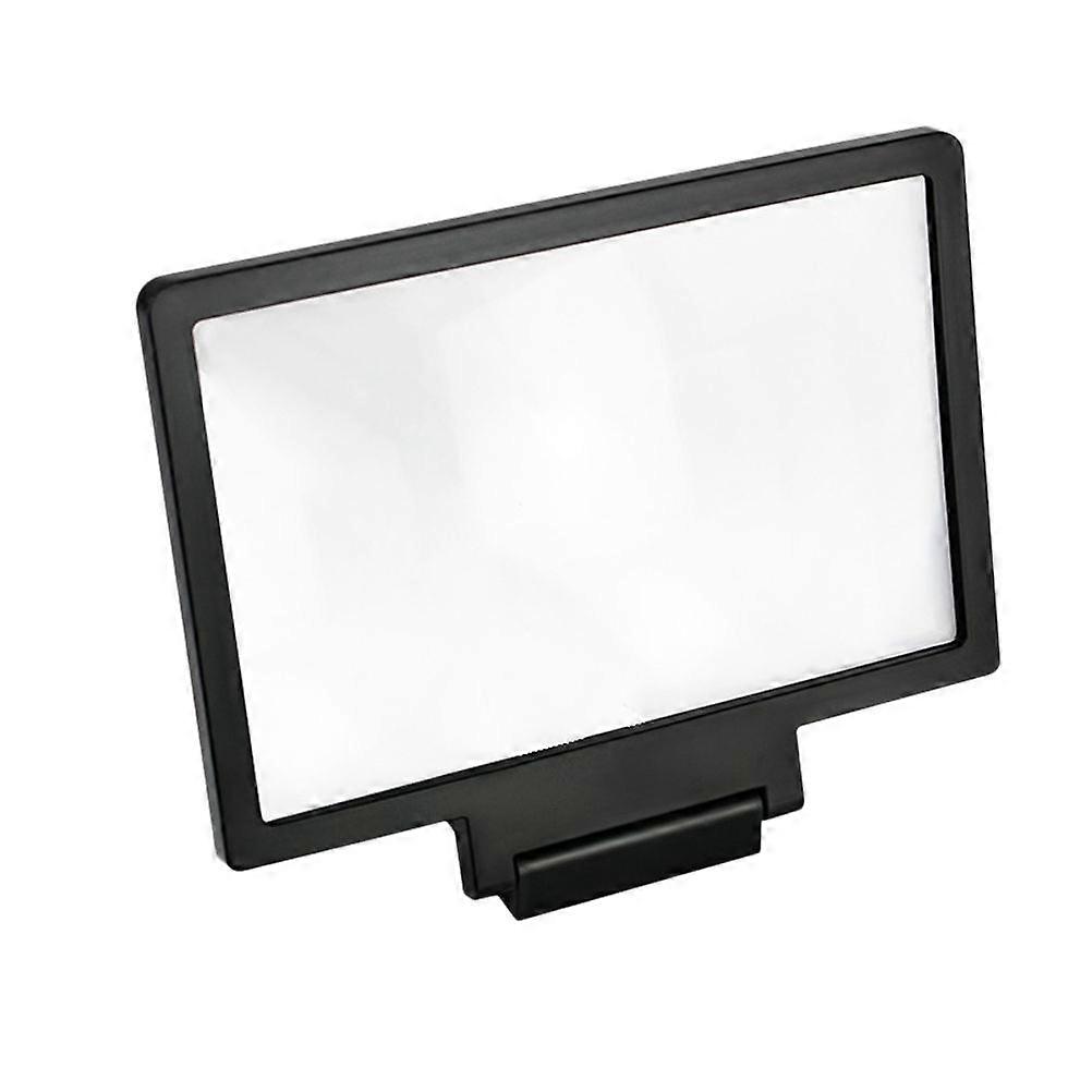 Smart Phone Screen Magnifier Multi Function Phone Bracket Enlarged Screen Cellphone Holder(Black)