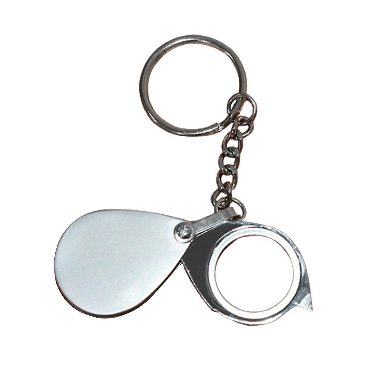 20x magnifying glass with keychain, folding magnifier for reading inspection