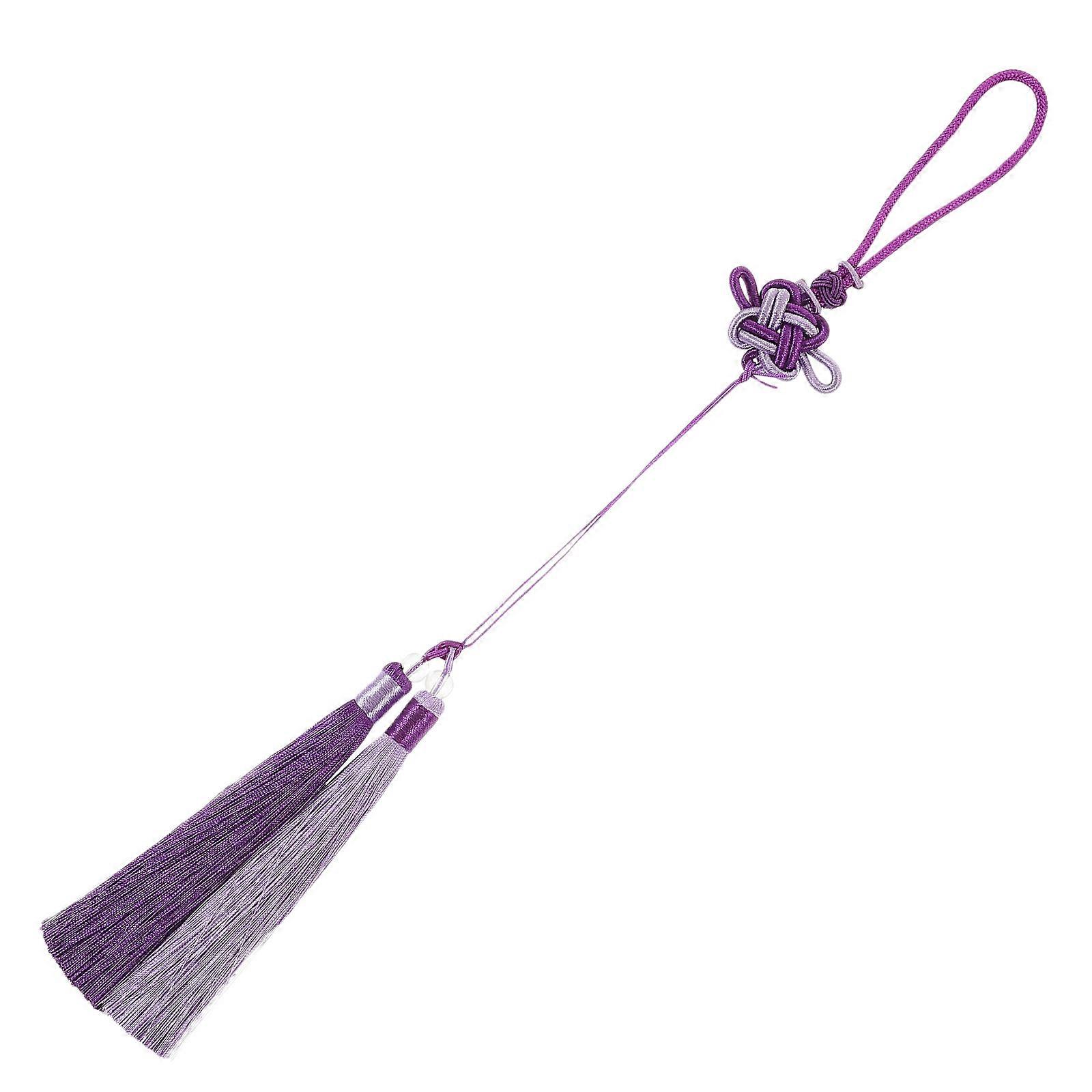 Chinese Knot Tassel Pendant Diy Accessory Office Decoration Polyester Material 1Pcs