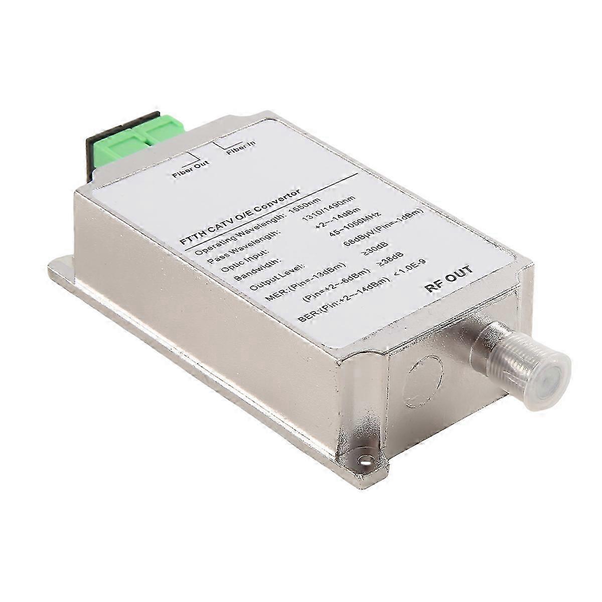 Mini CATV FTTH Receiver Fiber Optical WDM Node RF Converter Triplexer for Indoor AGC 1310nm 155nm Wavelength