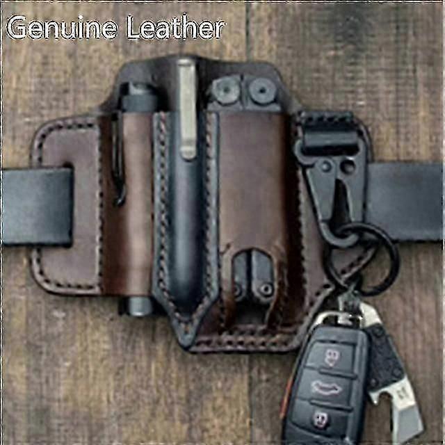 Δερμάτινη θήκη για Leatherman Πολυεργαλείο Θήκη EDC Pocket Organizer Κυνήγι τακτικό μαχαίρι πουγκί φακών υπαίθριο εργαλείο κατασκήνωσης