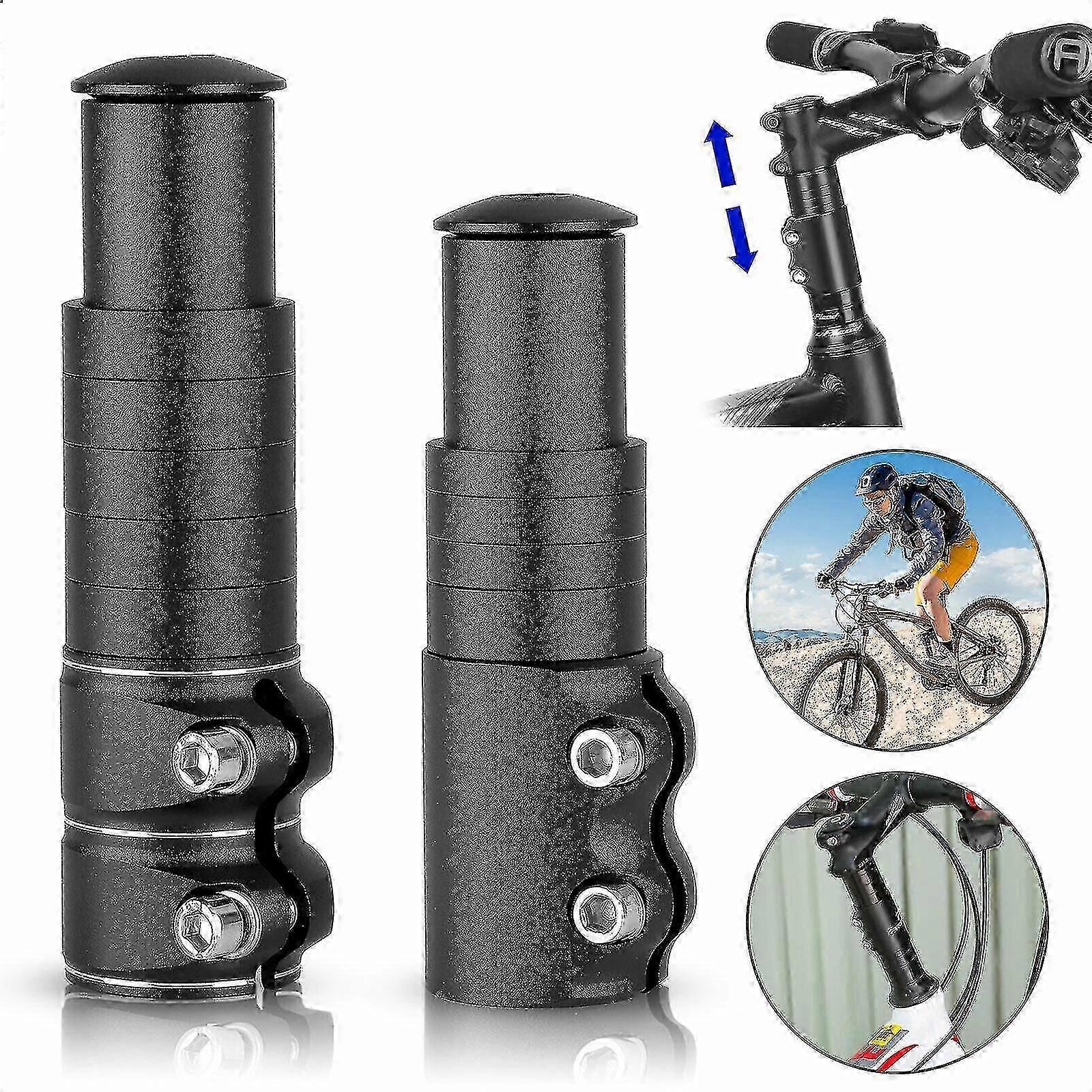 Bicycle Fork Stem Extender Handlebar Riser Extension Adapter For Mountain Bike