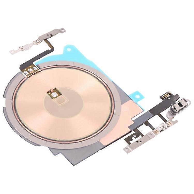 For iPhone 13 6.1 inch Wireless Charging Power On Off and Volume Buttons Flex Cable Repair Part (wit