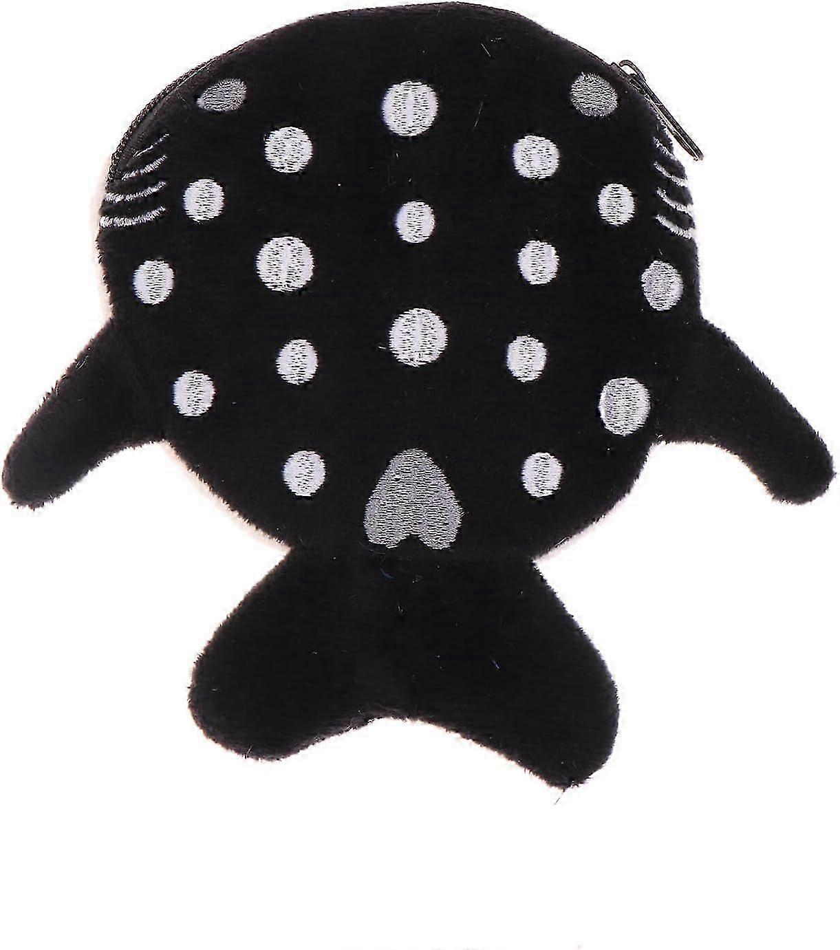 Cute Plush Shark Coin Purse with Zip, Three-Dimensional Pocket Wallet for Kids