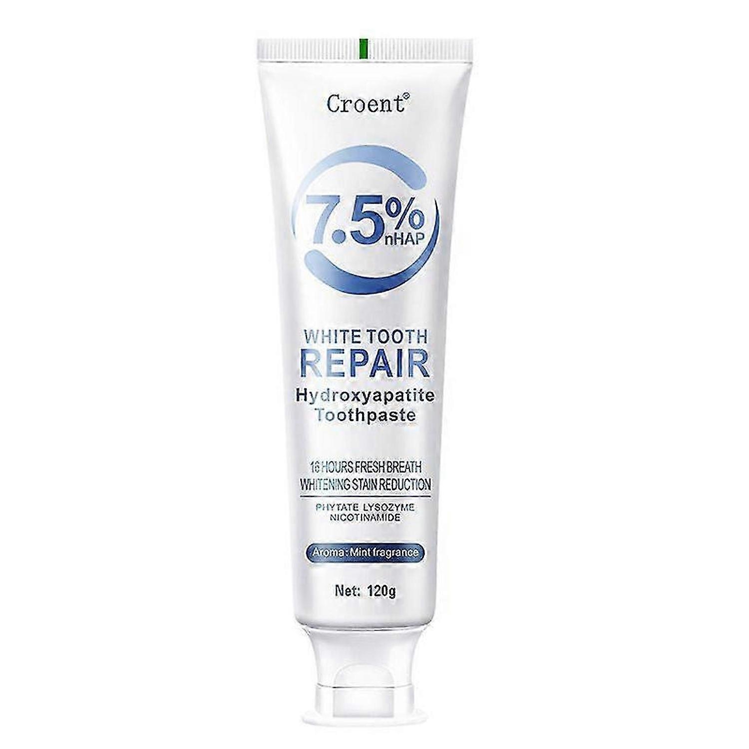 Hydroxyapatite Toothpaste for Advanced Enamel Protection, Fluoride-Free Toothpaste for Sensitive Teeth, Gentle and Effective