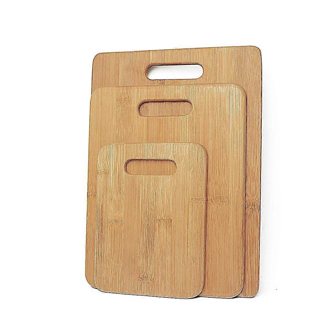 3 Pack Bamboo Cheese Cutting & Serving Chopping Board Set Cutting Boards