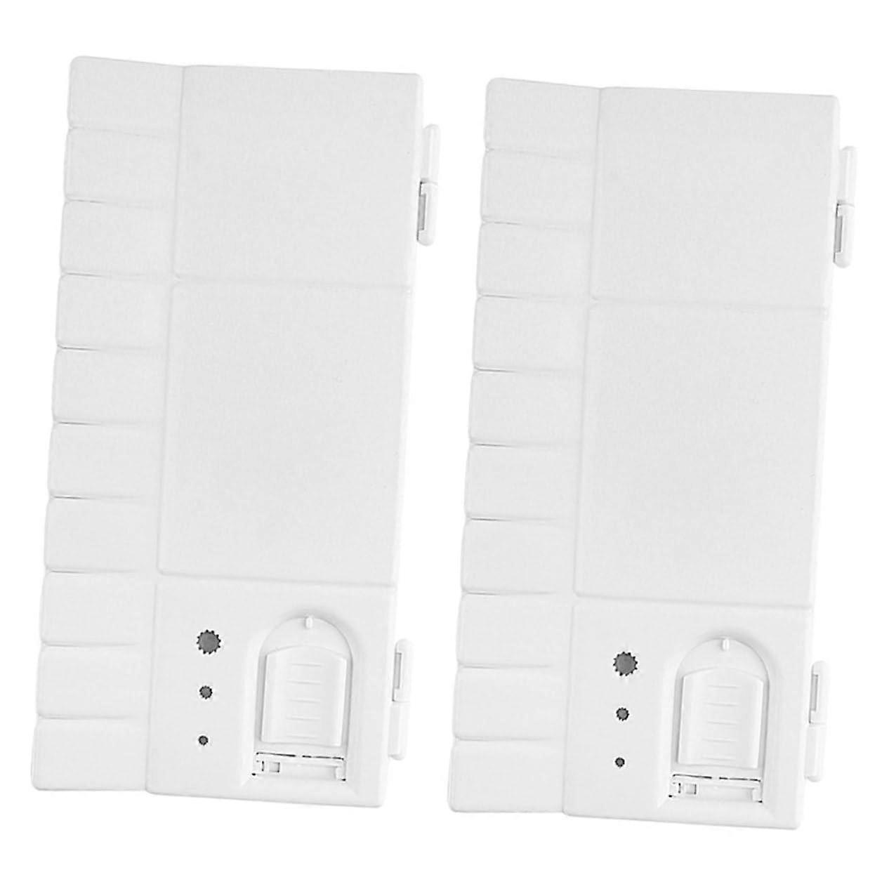 Acrylic Paint Box Set - Pack of 2 Empty Watercolour Palettes with Mixing Bowls and Portable Pigment Cases for Artists