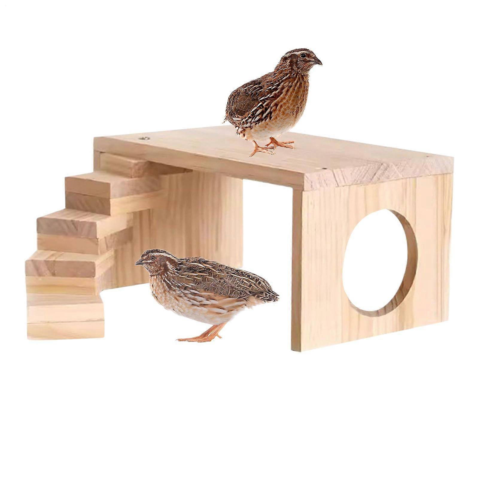 Wooden platforms for hamsters, activity park with bridge, climbing toys for small animals