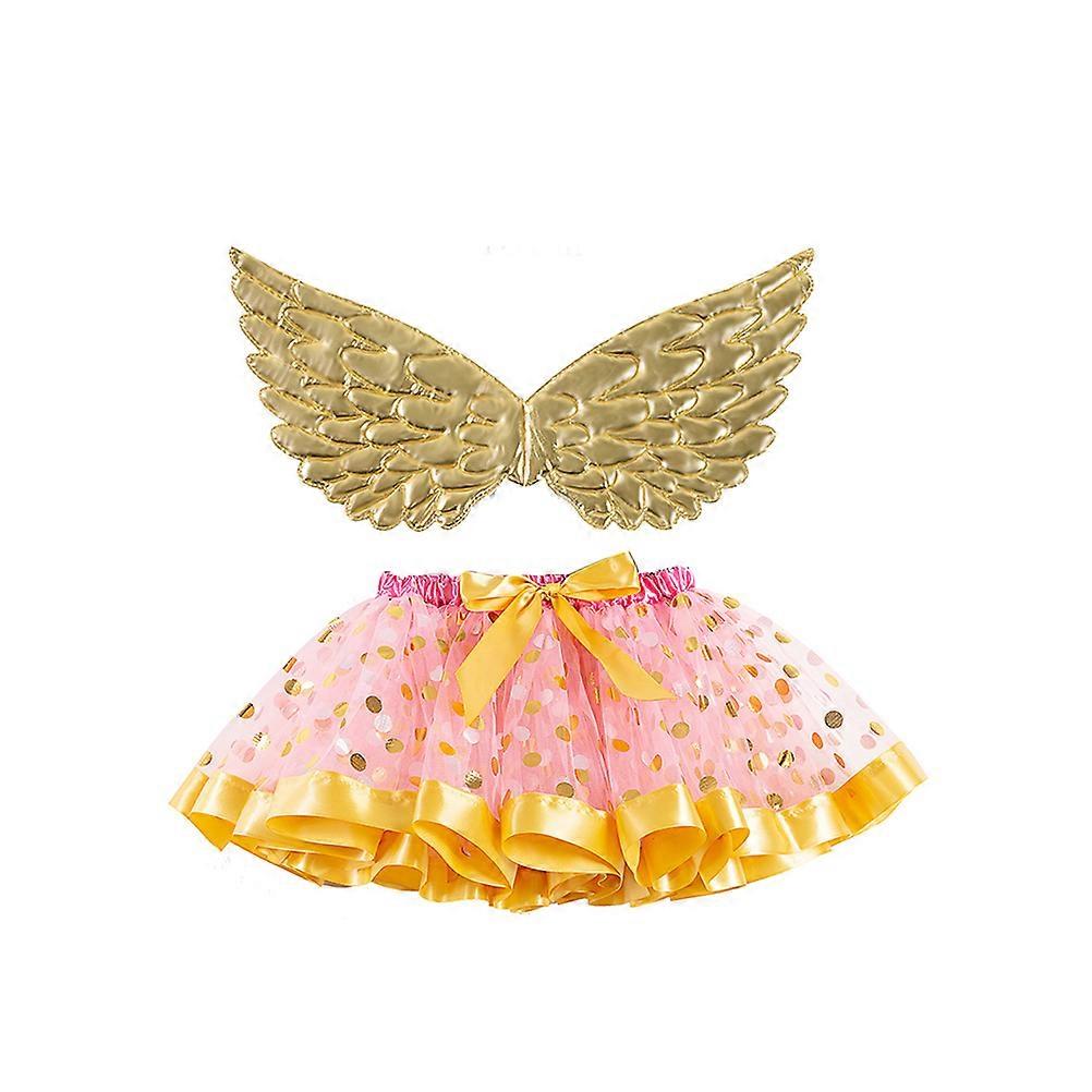 Kids Tutu Skirt Set Ballet Party Wear Silk Material S 1Set