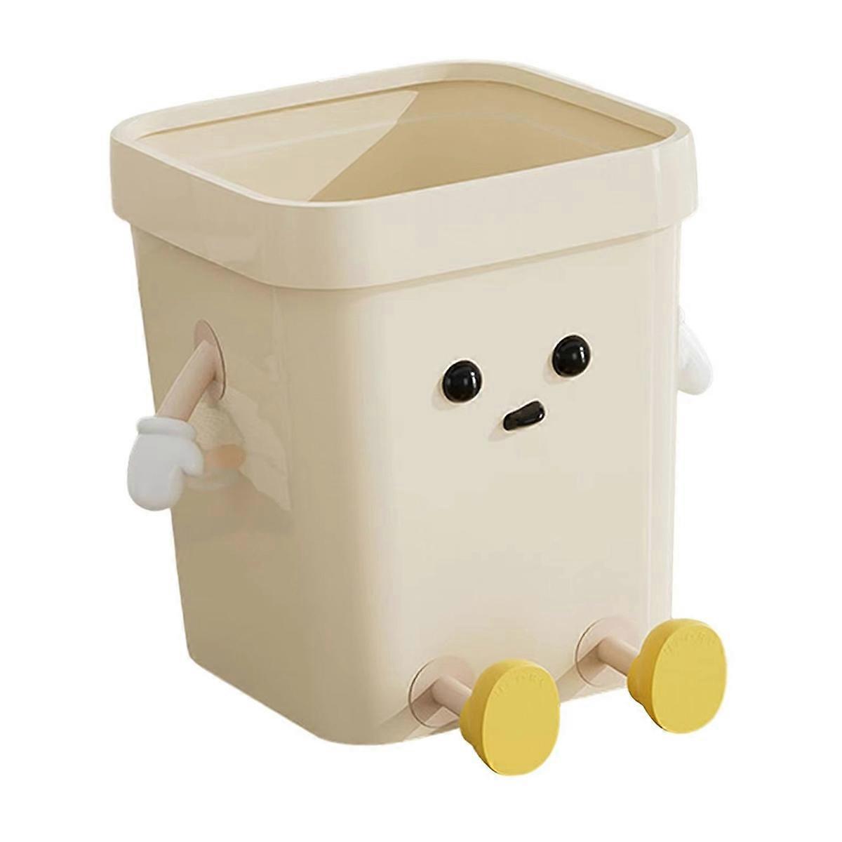 Trash Can Interesting Cute Garbage Bin Rubbish Container for Home Bathroom Under Desk Living Room Study L