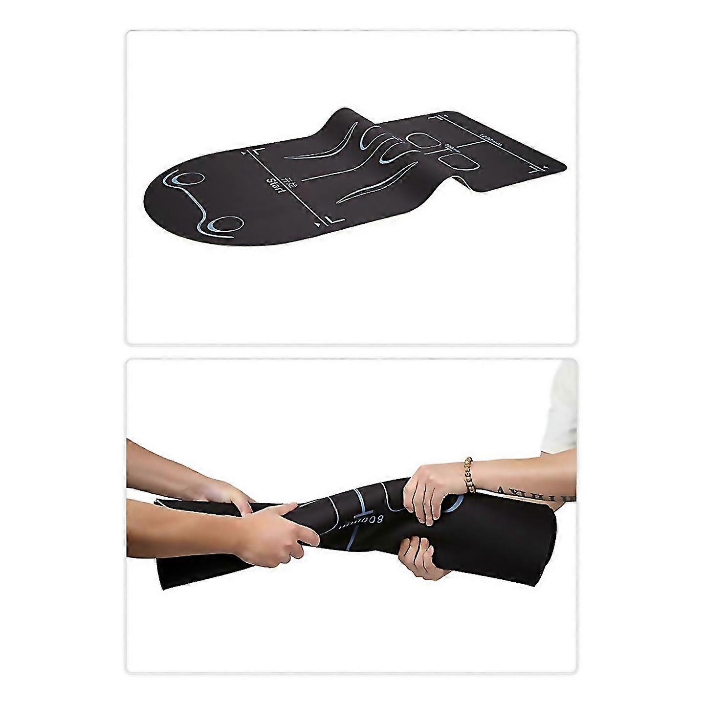 For Exercise Equipment Mat Compatible For Ab Roller Wheel,gym Floor Pad,black & Blue