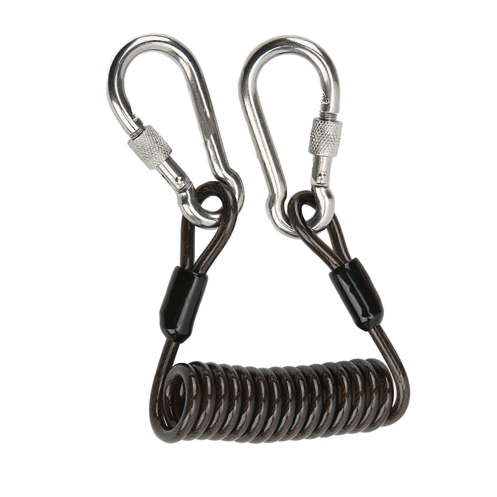 Diving Camera Anti Lost Spring Coil Lanyard Rustproof Quick Release Buckle Diving Tools