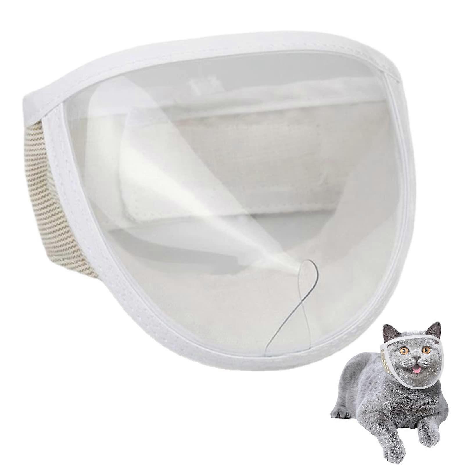 Cat Muzzle for Grooming with Blow Hole  Prevents Biting, Comfortable Cover