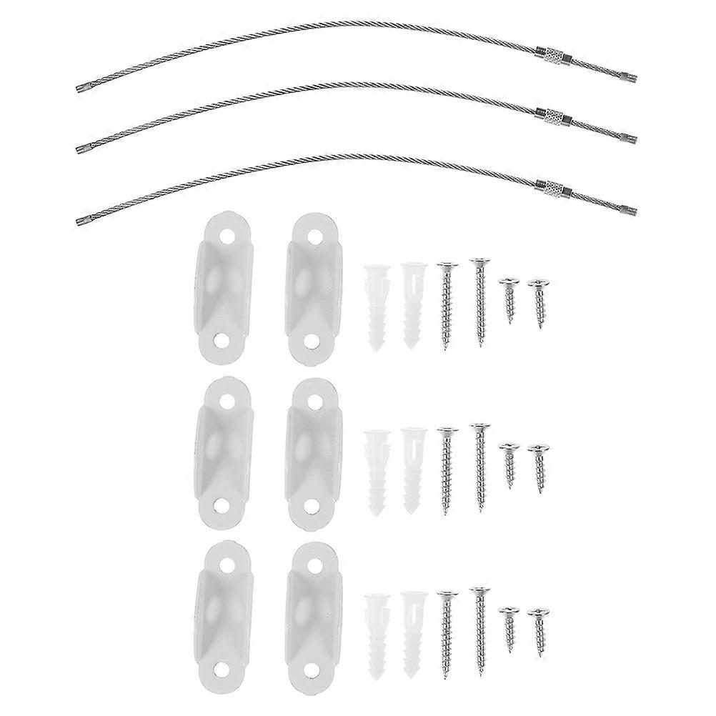 Anti Tip Furniture Anchors Cabinet Straps Baby Proofing Home Safety Bookcase 3Sets