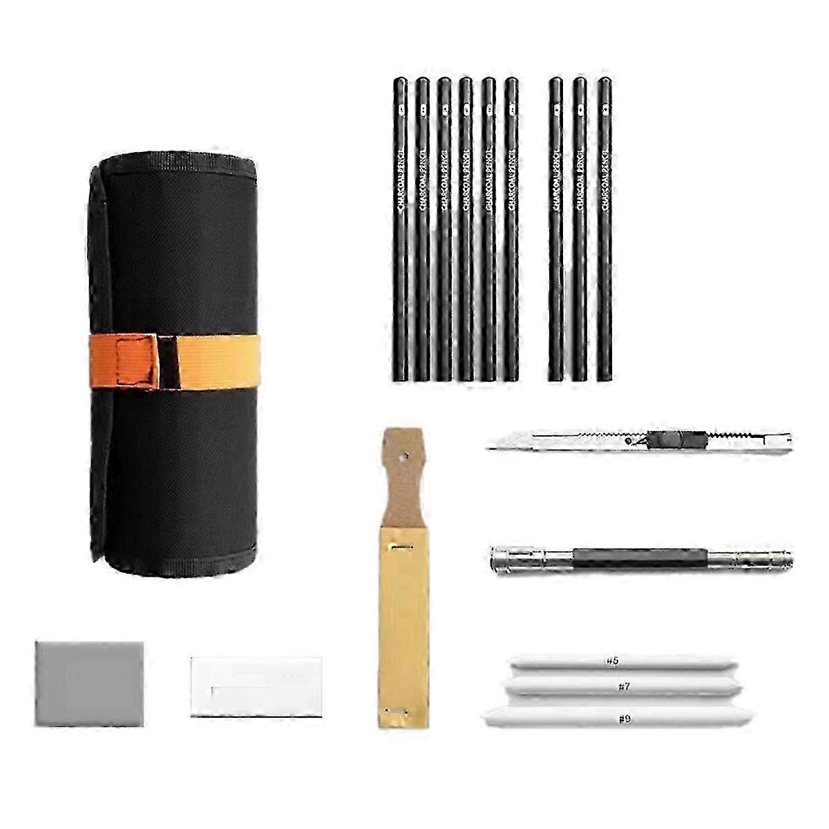 Sketching Pen Set Drawing Pen Sketching Pencil Student Drawing Art Drawing Brush HB Pen Curtain Set Box Style 44 js