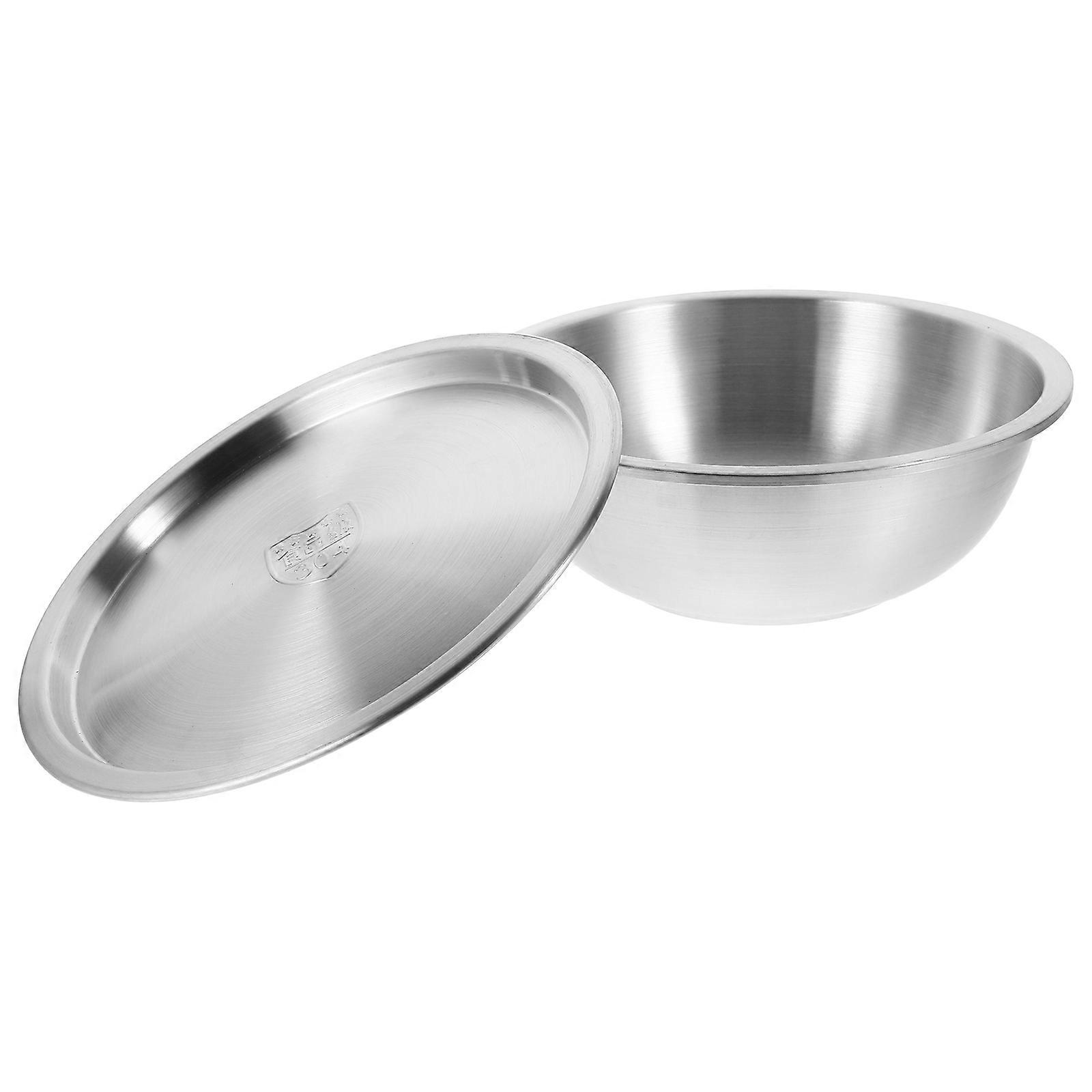 Stainless Steel Basin With Handles Fruit Washing Practical Design 20X20X7Cm 1Basin
