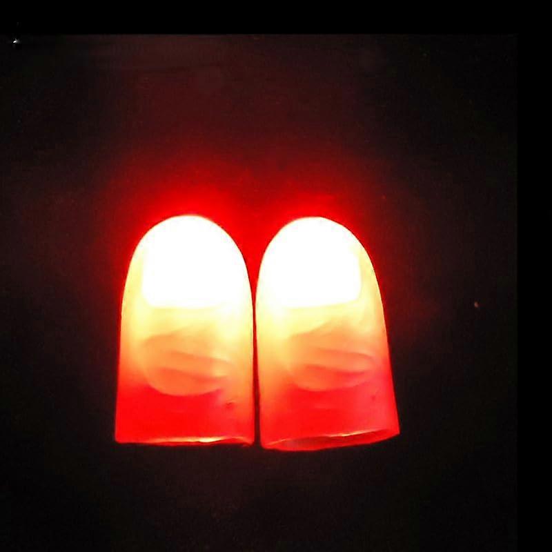 Artificial Thumbs 2Pcs Luminous Halloween Party Props Thumb And Fingers Magic Set Prank Tools For Performance Props