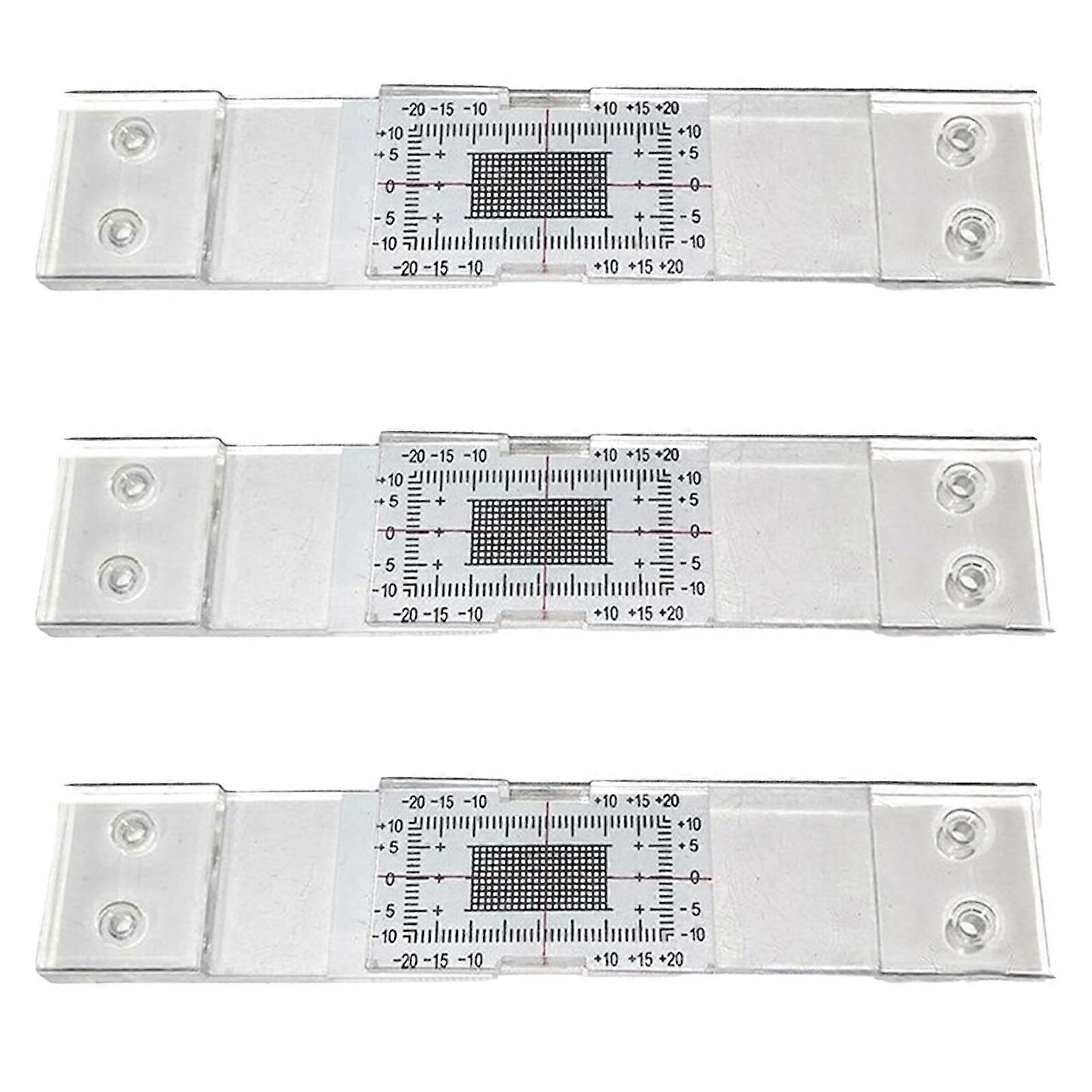 Manual Wall Crack Gauge - Transparent Acrylic Crack Monitor for Flat Surfaces, Available in 1/2/3/5 Piece Sets, Standard & Corner Display