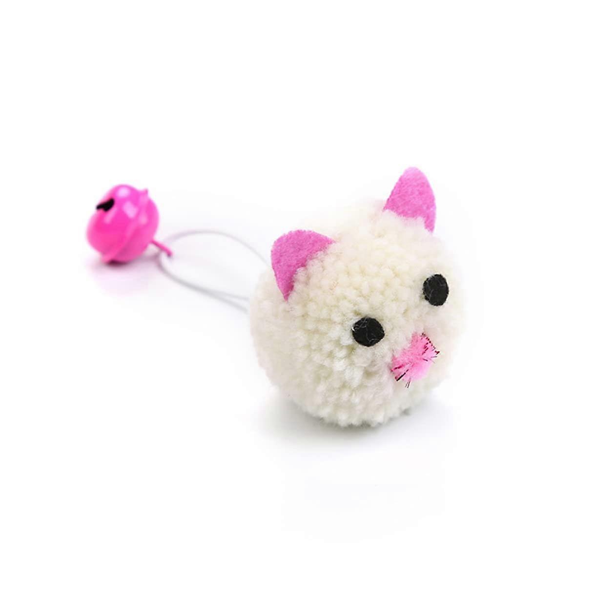 Interactive Plush Cat Toys with Bell and Sound - 5 Pack for Cats, Assorted Colors, Reduces Boredom and Promotes Play