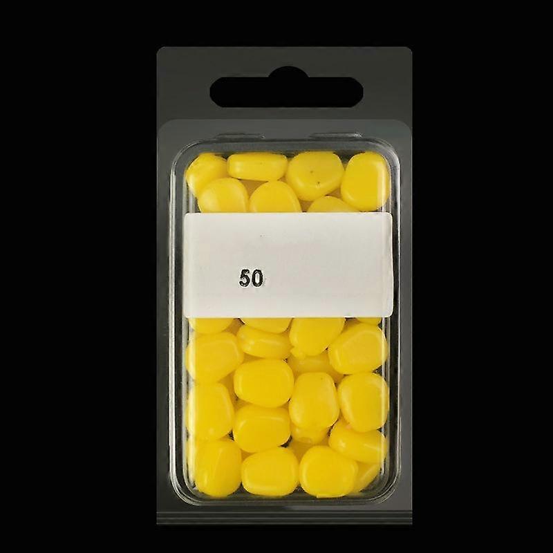50pcs/set Soft Baits Simulation Corn Kernels Fishing Lures with Corn Smell Crucian Carp