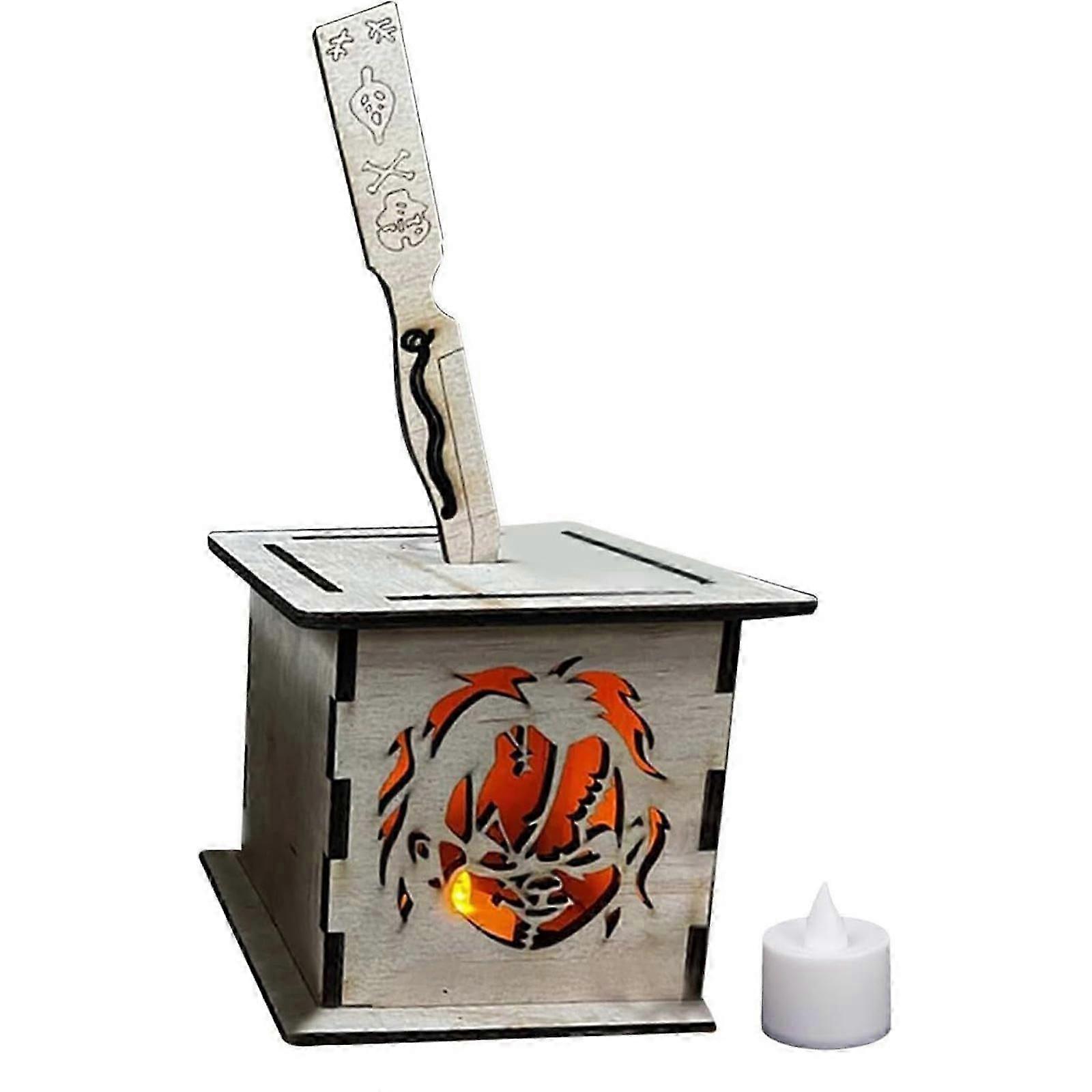 22x14 cm Ahşap Korku Karakter Fenerler Cadılar Bayramı Dekor Dış Mekan