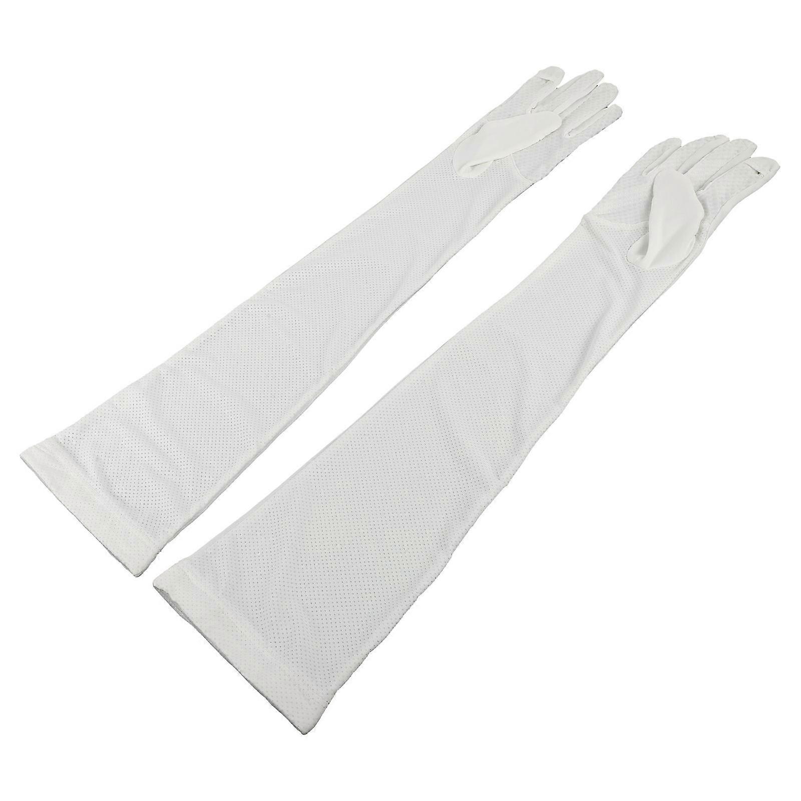 Ice Cooling Sleeves Arm Protectors Breathable Cooling Hiking Driving 52x8cm 1 Pair