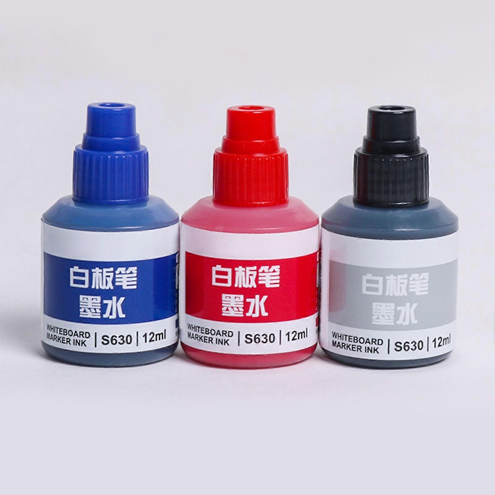 12ml Whiteboard Pen Refill Ink Durable Long Lasting Whiteboard Marker Ink for Home School Red