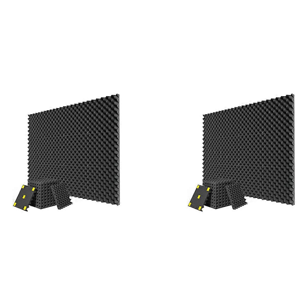 24 Pack Acoustic Foam Board 1 InX12 InX12In High Density Retardant Acoustic Foam, Quick Recovery Aco