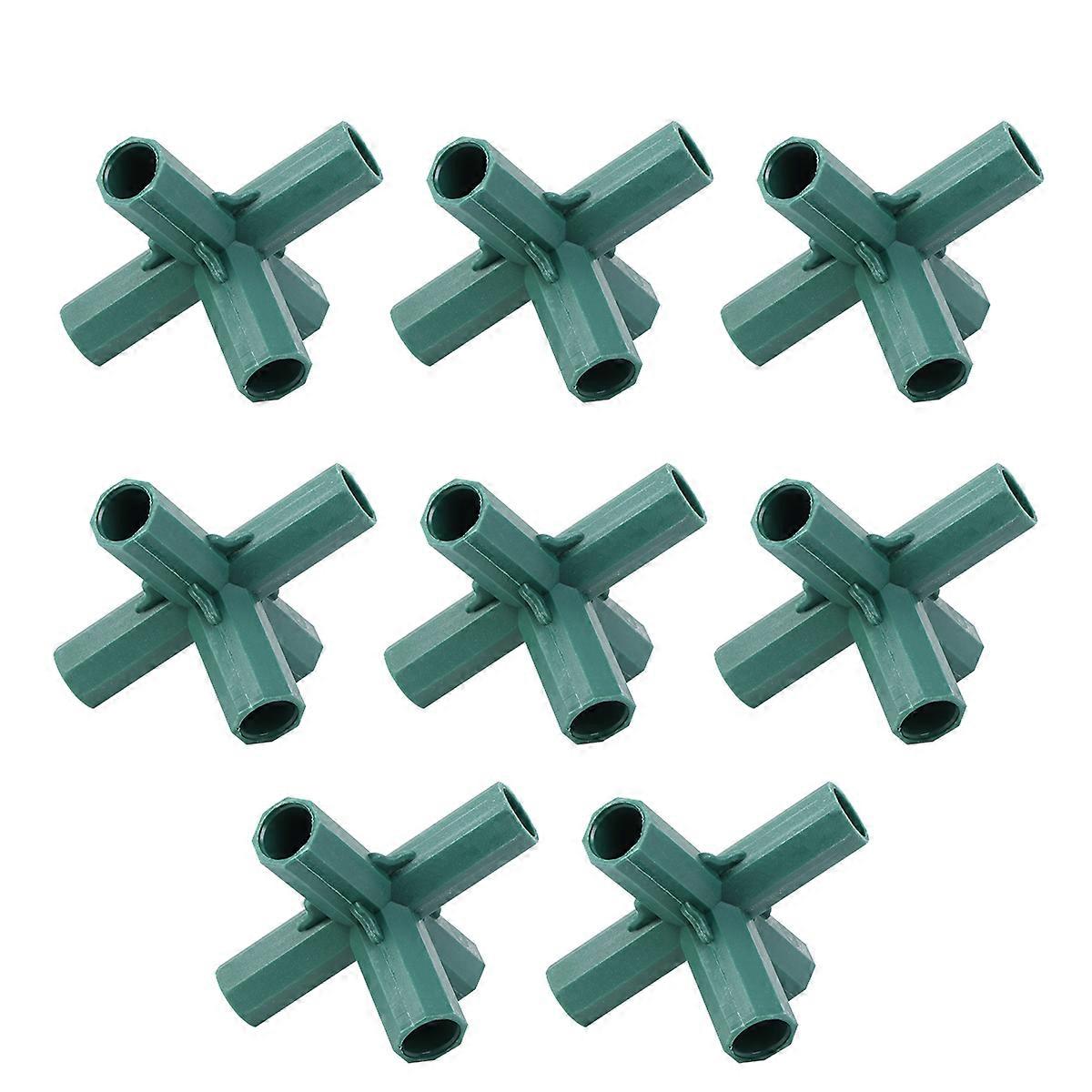 Garden Brace Parts DIY Connective Bottom Brackets Made of Nylon for Stable Support 16mm Green