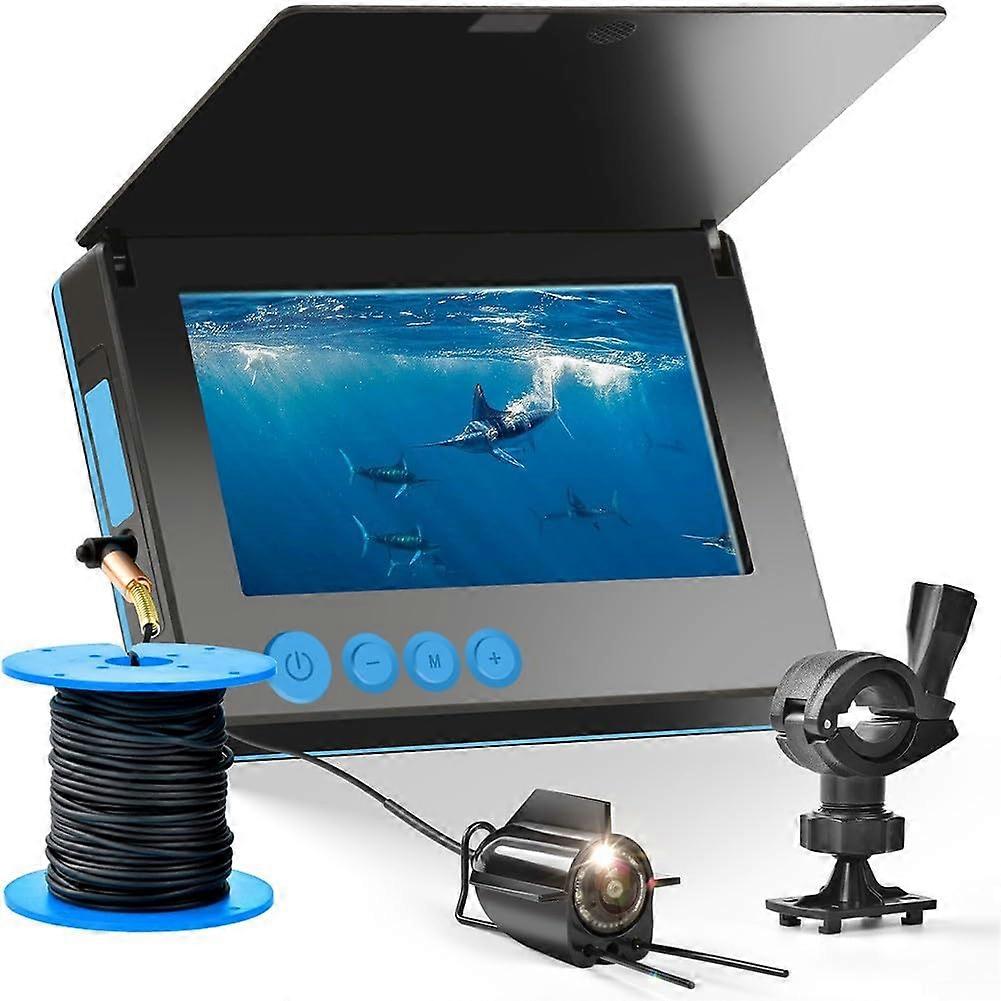 Efficient Underwater Fishing Camera 220-Degree Wide Angle View 50m Depth Waterproof Features
