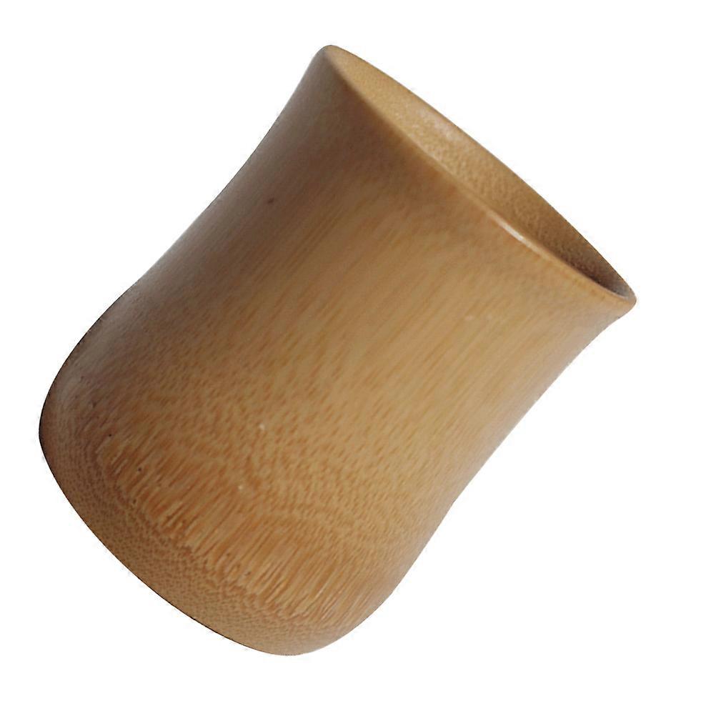 Bamboo Mugs Reusable Coffee Use Home Restaurant Beige 5.5 X 6.5 X 7Cm 2Pcs