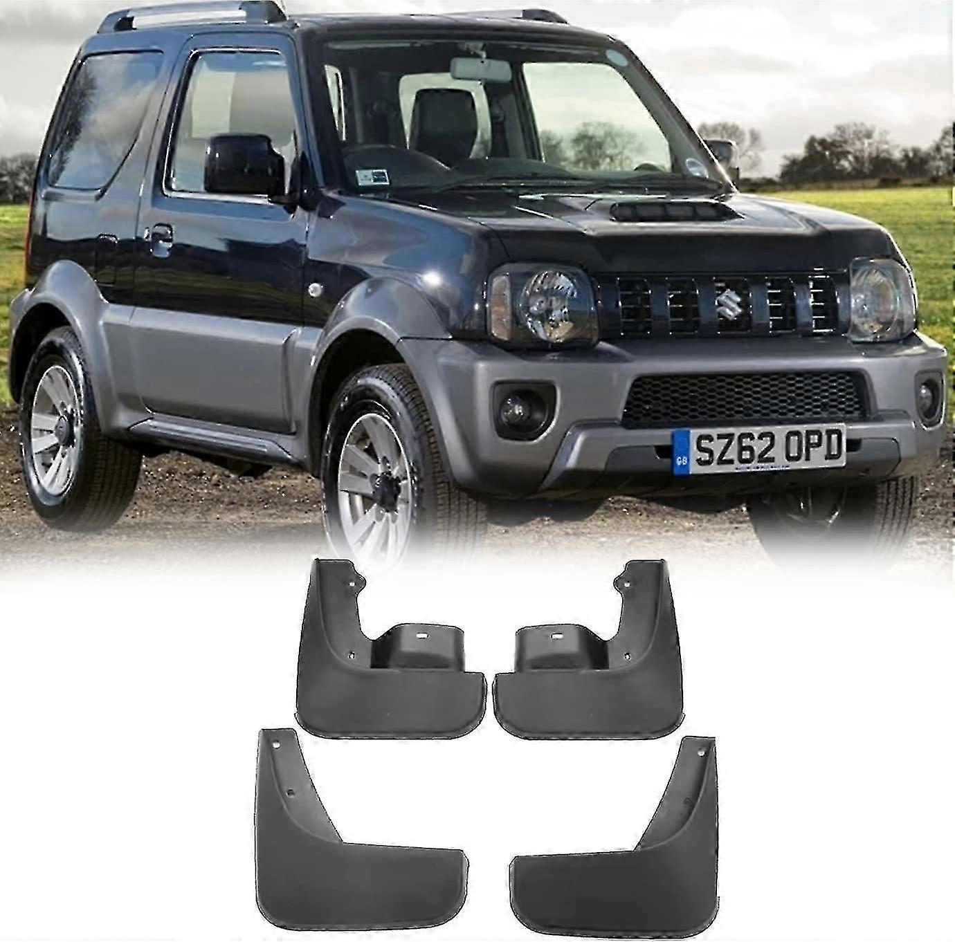 4 Pcs Car Mud Flaps For Suzuki Jimny Jb 1999-2017 3rd Gen, Front Rear Mud Flap Guard Fenders Mudguard Splash Protection Car External Accessories Sz