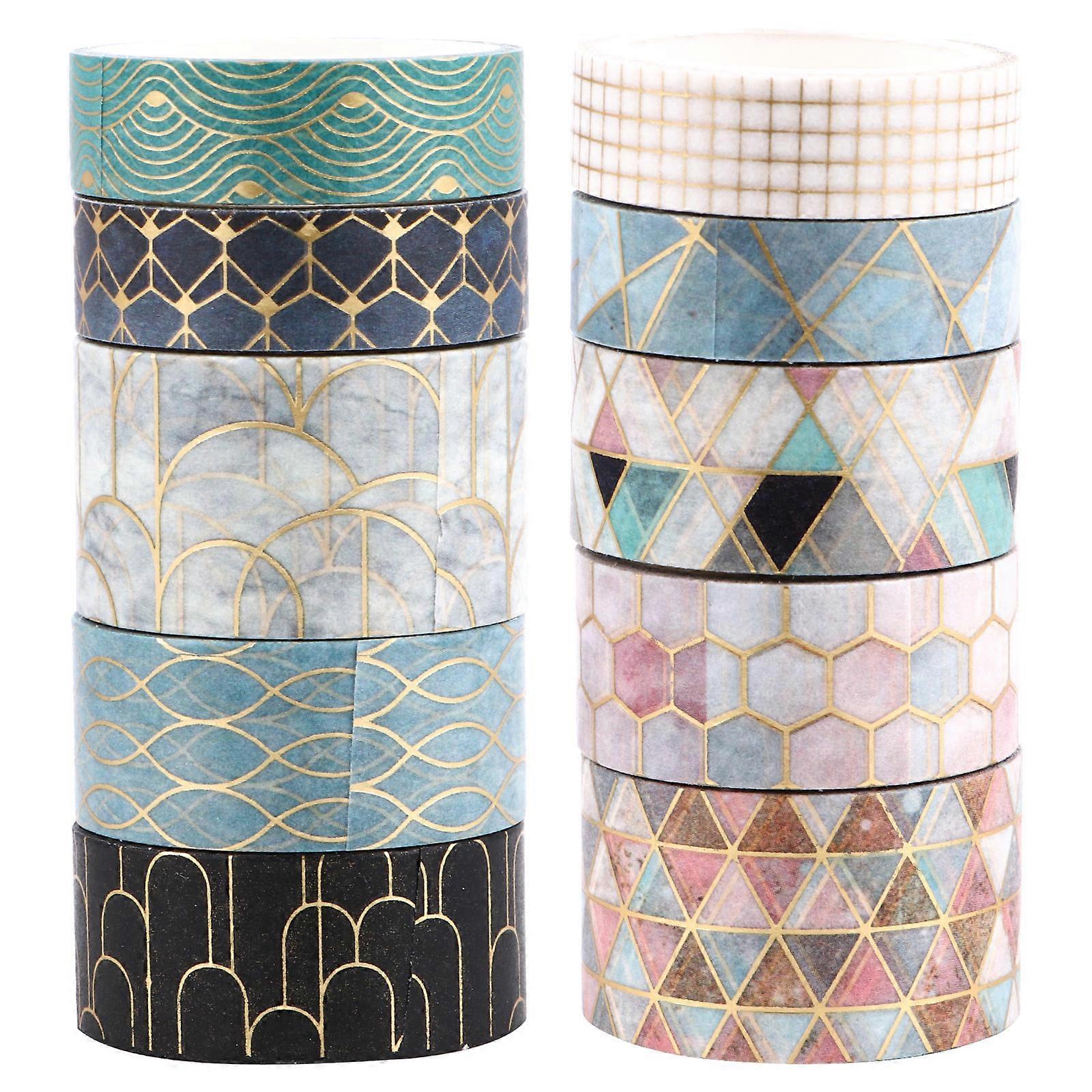 Creative Masking Tape Set Washi Tape Book Decoration Fashion Printing 10 Rolls
