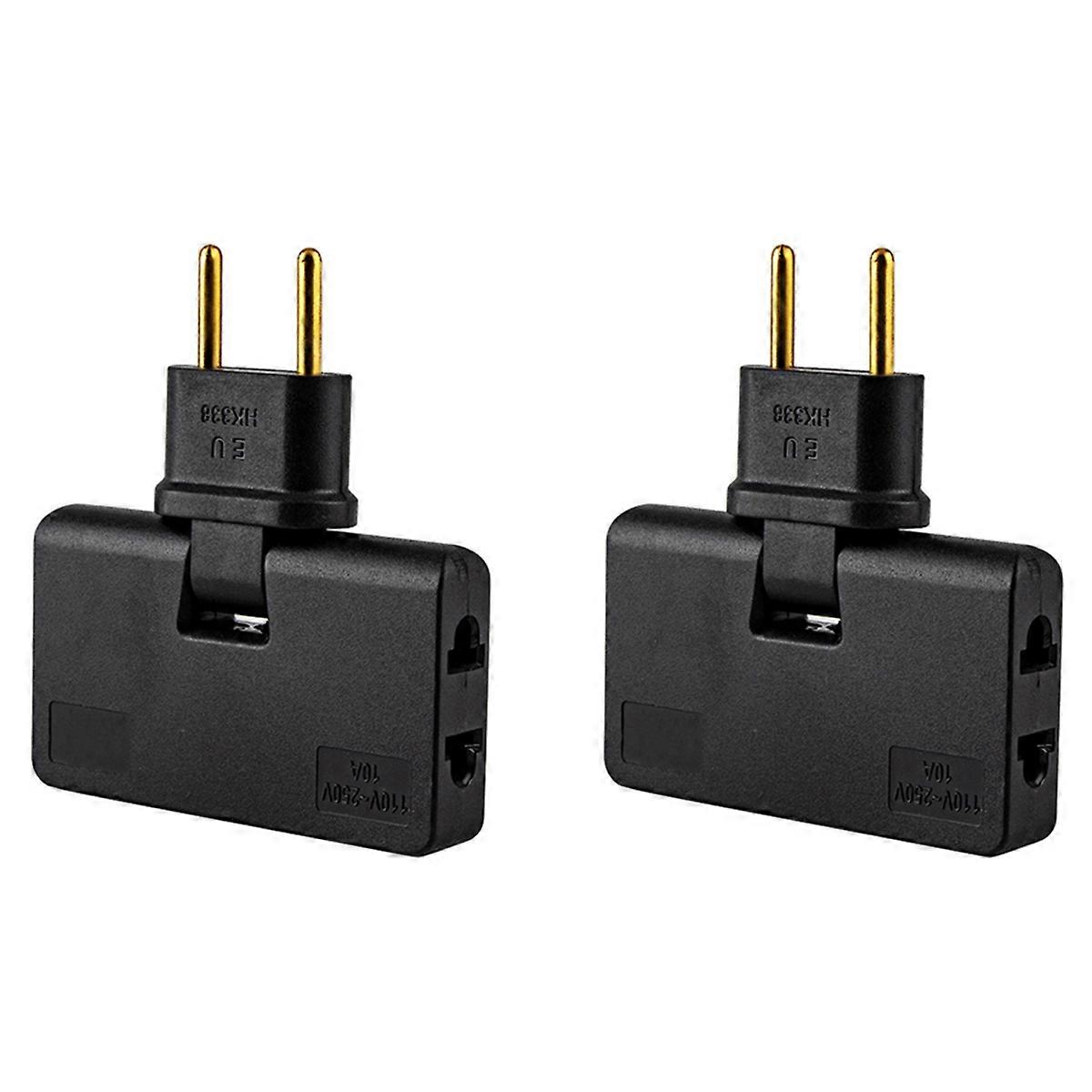 Rotate EU Plug Converter Rotatable Outlet Extender 180 Degree Extension Plug Mini Outlet Adapter