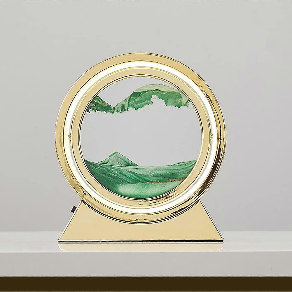 Rotating Sand Moving Painting Light White