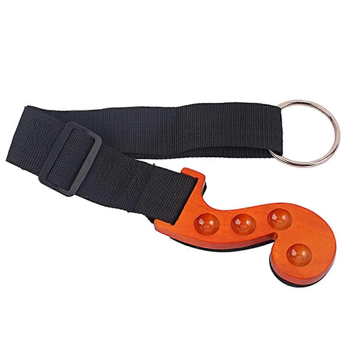 Cello Endpin Holder with Non-Slip Function, Adjustable Wooden Spike Protector, Orange and Black, Floor Scratch Protector