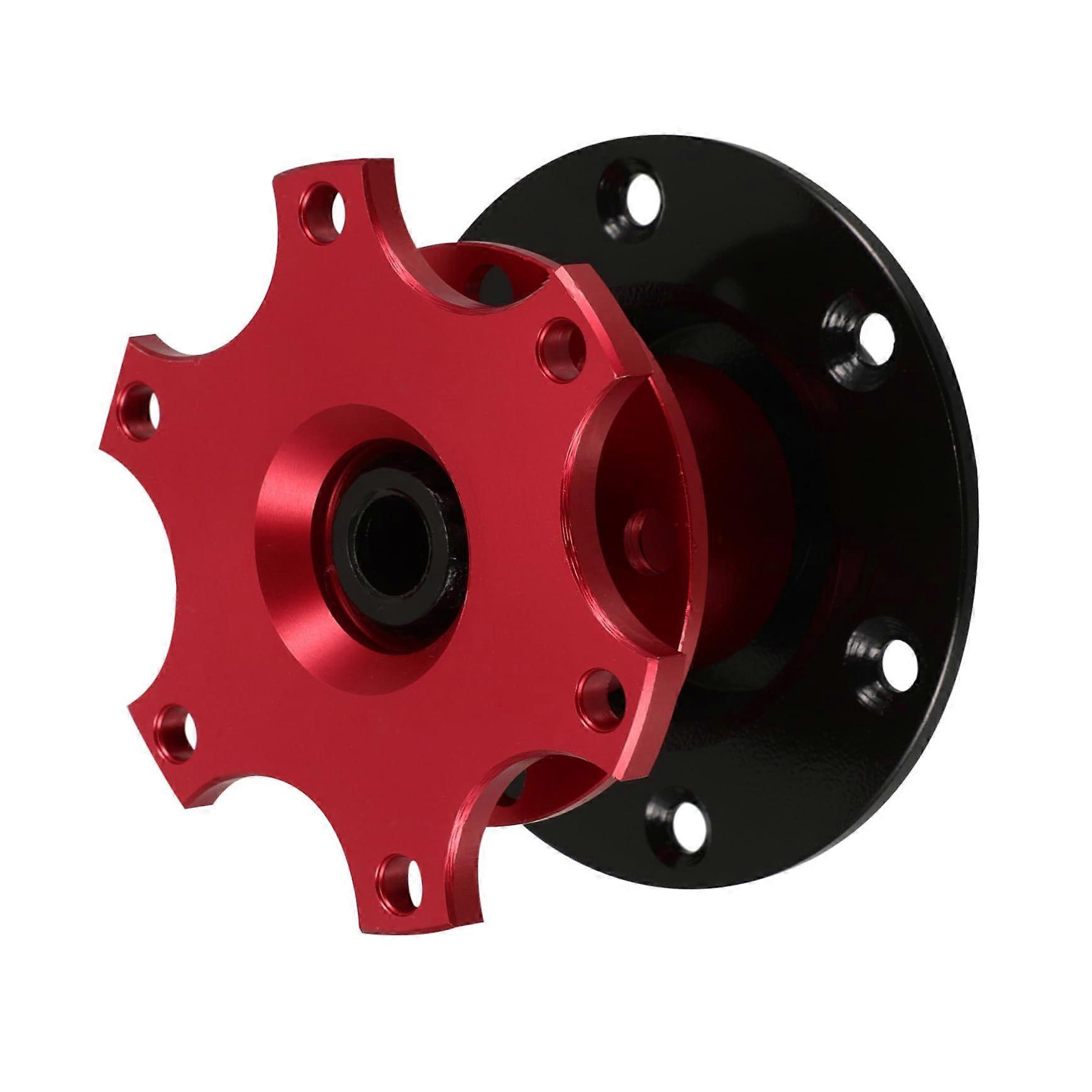 Universal Steering Wheel Quick Disconnect Adapter Kit for Racing Red