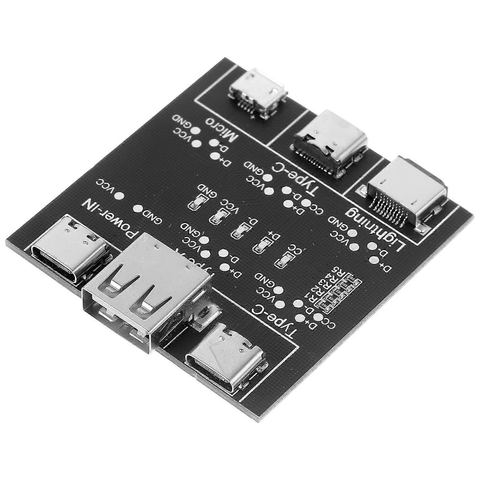 Usb-C Cable Tester Usb Tester Electronics Maintenance 2.0×1.9×0.4in Metal Data Cable Testing 1Pcs