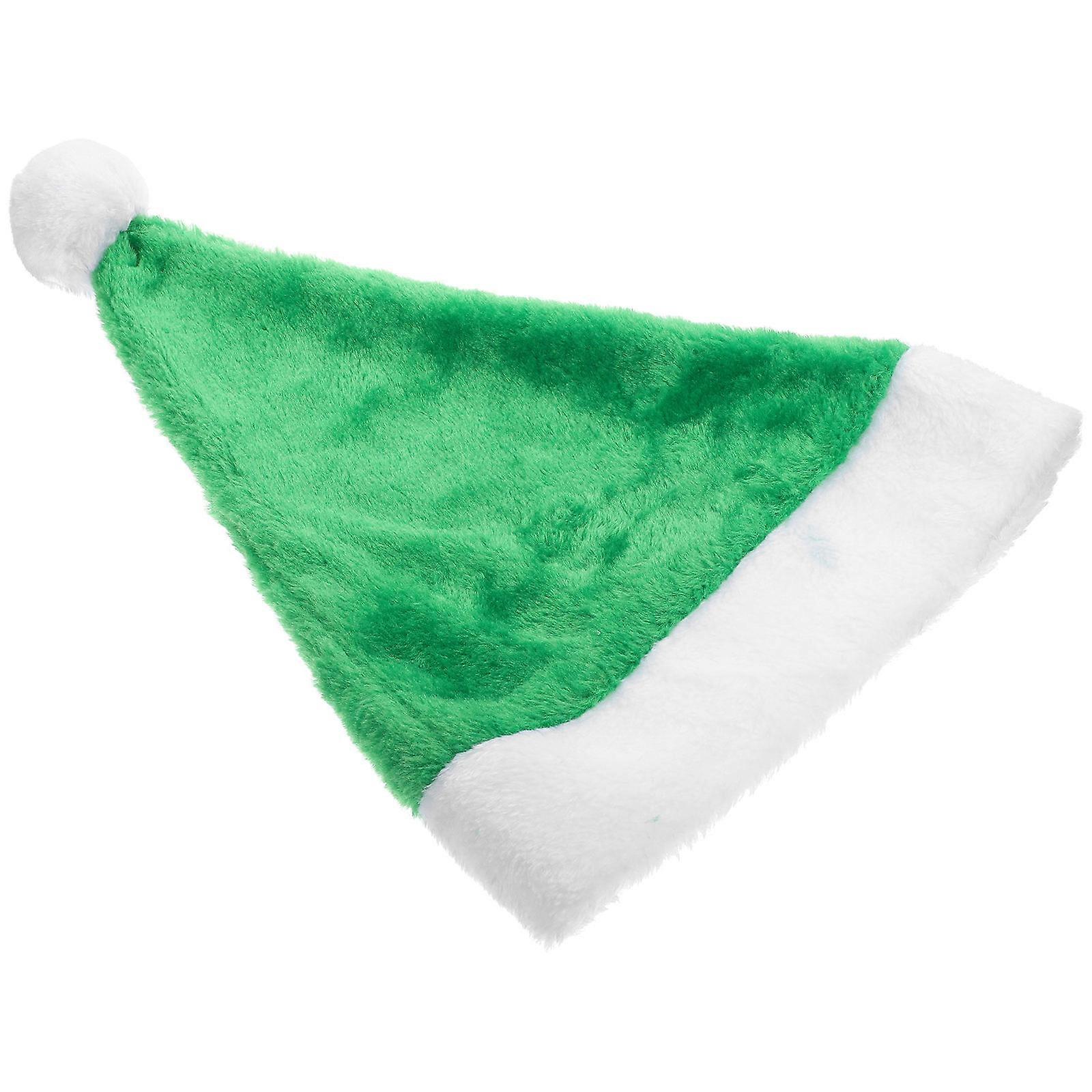 Xmas Şapka Peluş Noel Noel Baba Şapka Kostüm Aksesuar Erkekler Için Ve Kısa Peluş 1 Takım