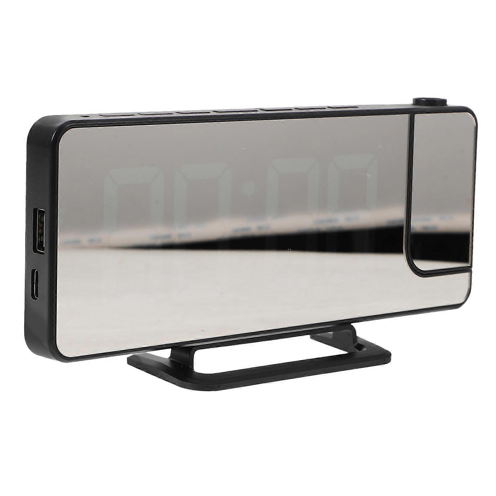 Digital Clock For Bedrooms Snooze Function LED Time Display With Modern Design 18.20X8.50X3.80CM 1Pack