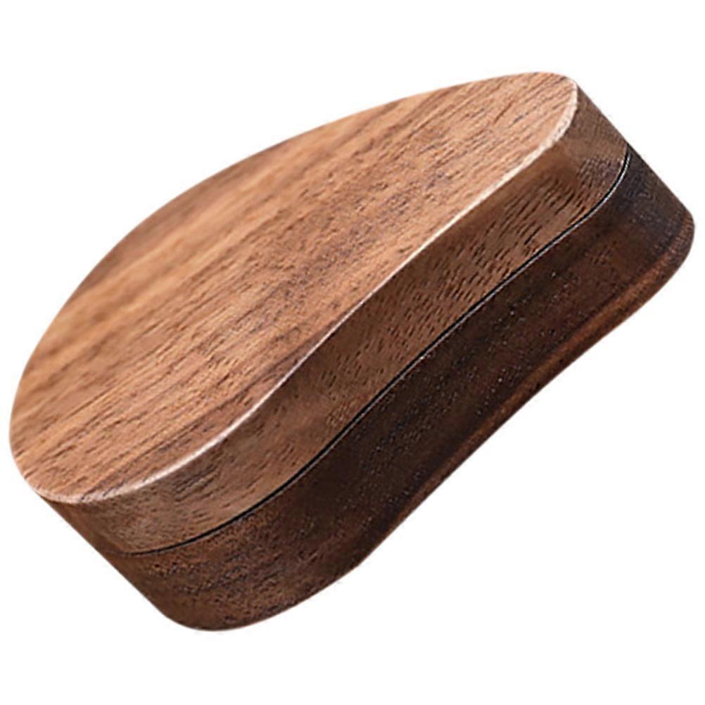 Brown Heart-Shaped Wooden Jewelry Box for Storage Use Durable and Sturdy Small Size