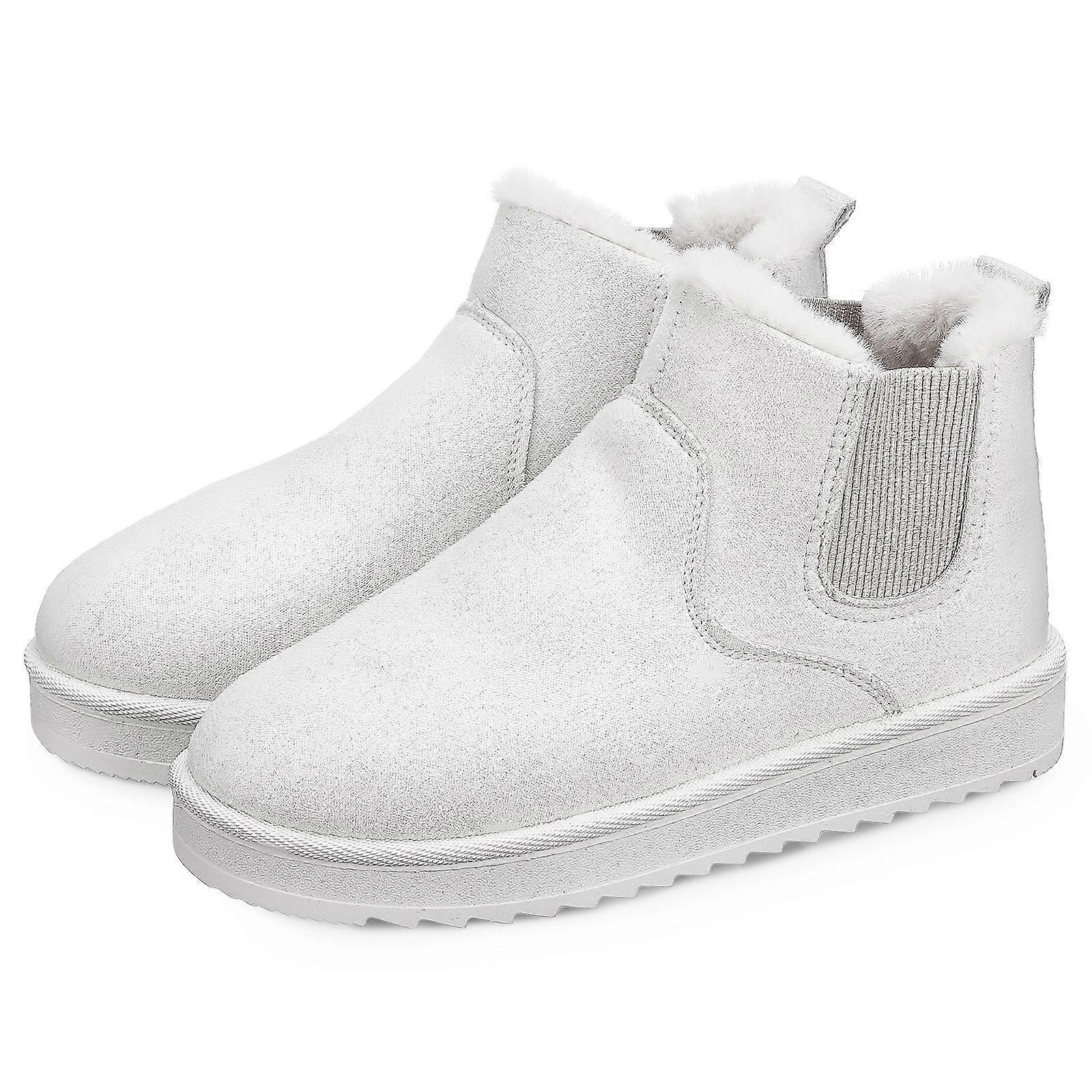 Warm Winter Snow Boots for Women with Comfortable Fit and Slip Resistant Sole Beige 1 Pair Size 39