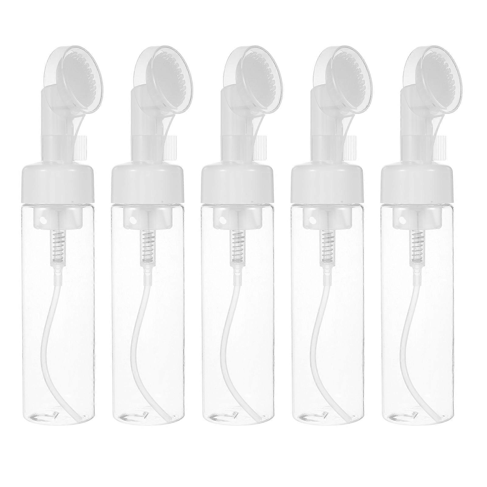 Shampoo Foaming Bottle Foaming Pump Bottle Dispensing Home Use Clear 200ml 5Pcs
