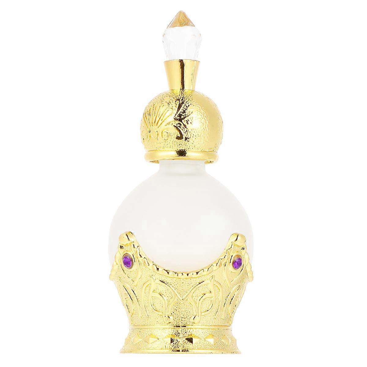 Golden Glass Dropper Bottle for Storage with 15ML Capacity Perfect for Travel and Home Decor